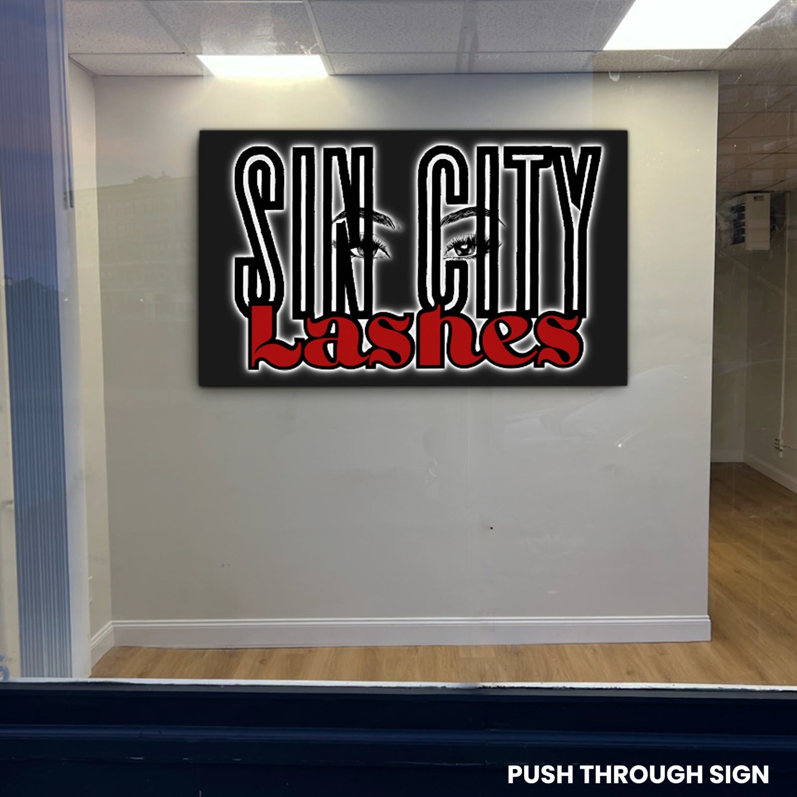 Custom Push Through Sign for Sophear Chau (50% Payment)