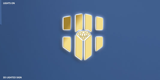 Custom 3D Metal Backlit Sign for Jamal Campbell