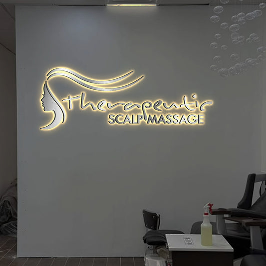 Custom 3D Metal Backlit Sign for Chi Tran