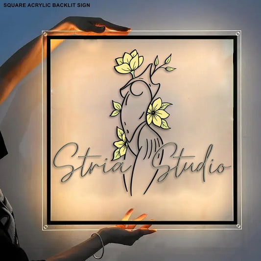 Custom Acrylic backlit Sign for Fabiola P Gomez - Nova Pro Signs