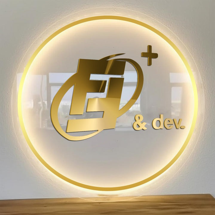 Custom Acrylic backlit Sign (with Raised letters) for Juan Bernal - Nova Pro Signs