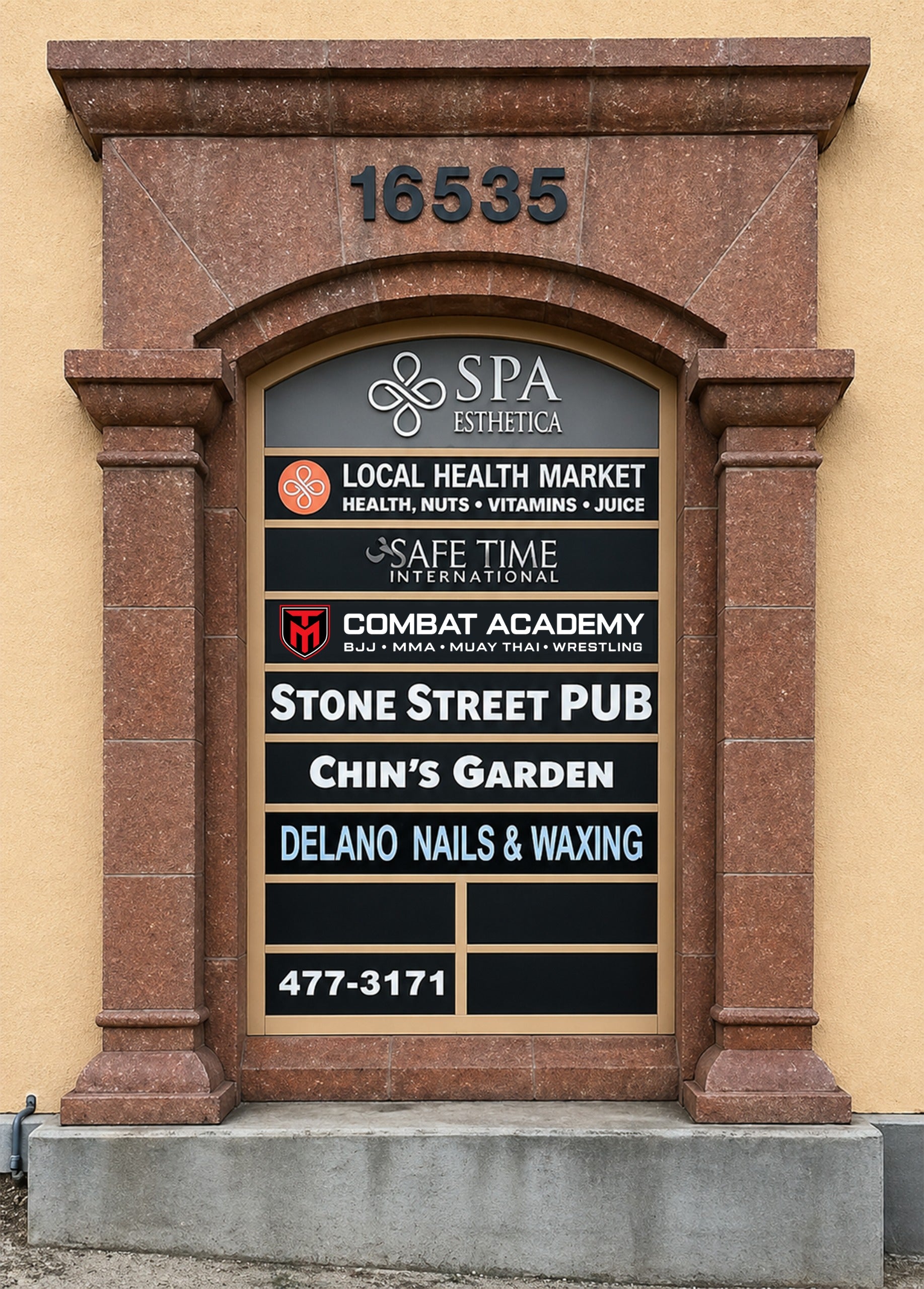 Custom Signage (Stainless Steel, Painted Acrylic) for Carlson Gracie - Nova Pro Signs