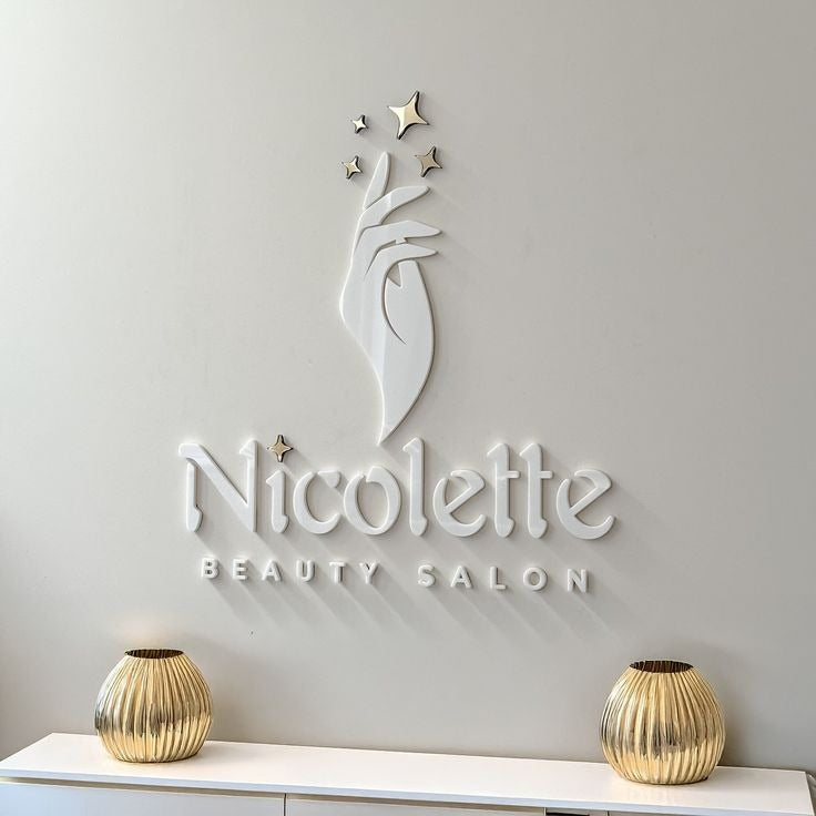 3D Acrylic Logo Wall Sign Standard Colours - Nova Pro Signs
