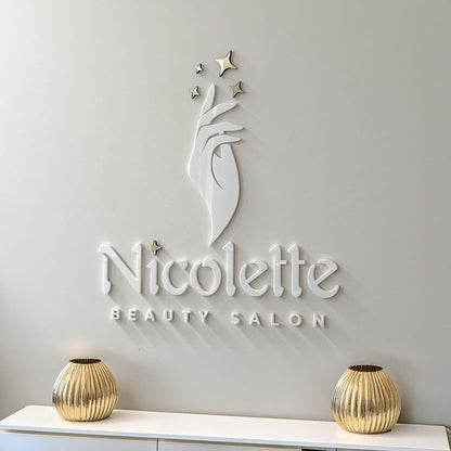 3D Acrylic Logo Wall Sign Standard Colours - Nova Pro Signs
