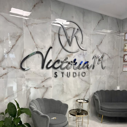 3D Acrylic Logo Wall Sign Standard Colours - Nova Pro Signs