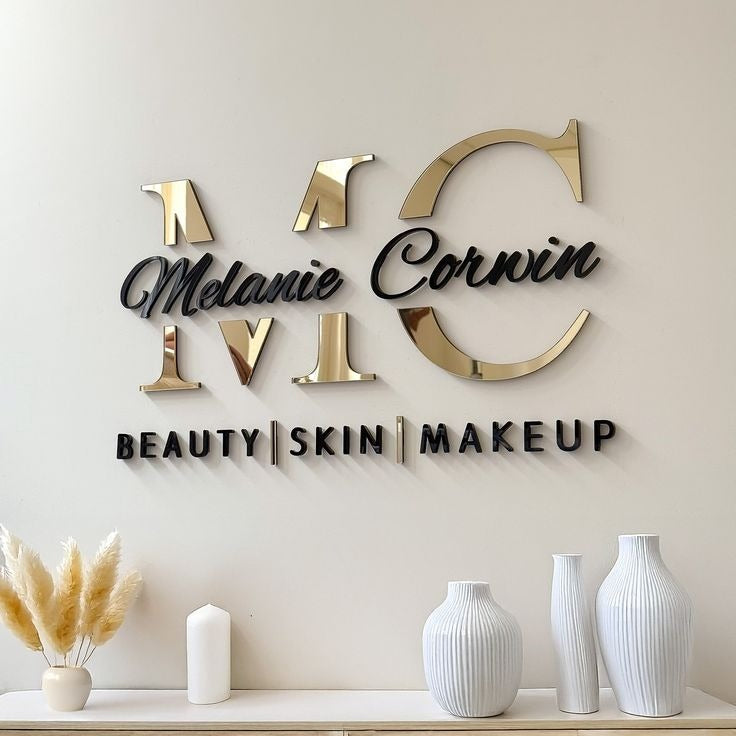 3D Acrylic Logo Wall Sign Standard Colours - Nova Pro Signs