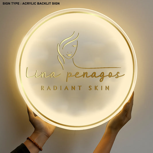 Custom Acrylic backlit Sign for Geovanny Tabares - Nova Pro Signs