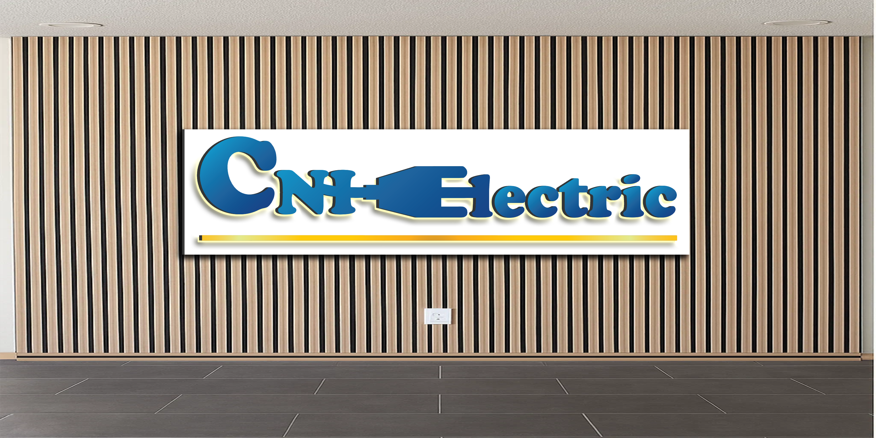 Custom 3D Metal Backlit Sign with Backboard for Catherine Lima