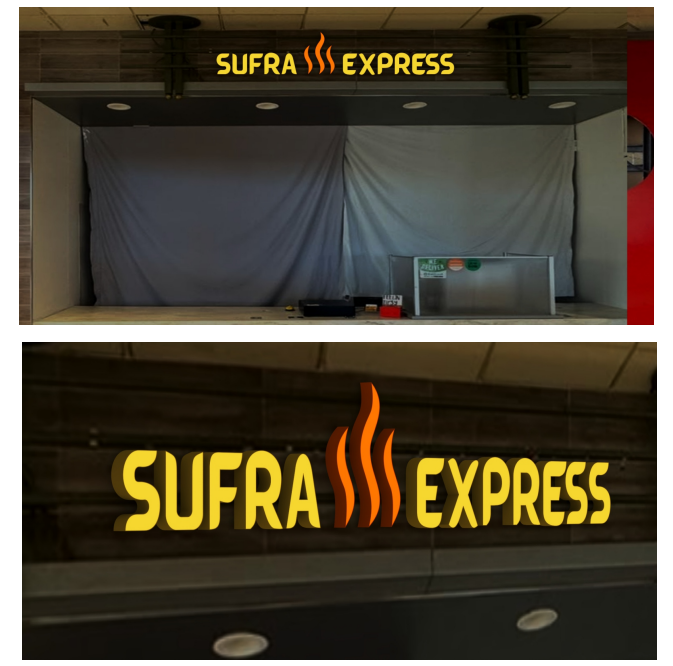 Custom 3D Frontlit Sign and Acrylic Double Sided UV Print For Surfa Express 50% Remaining