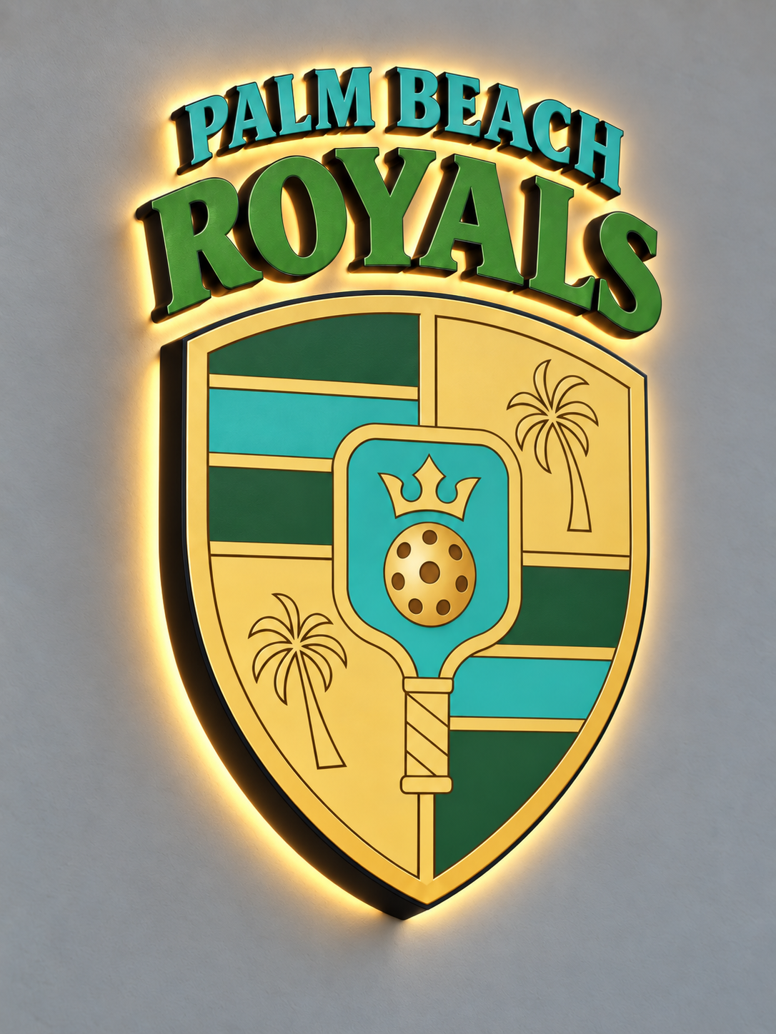 Custom 3D Metal Backlit Sign for ZACH HUNTER