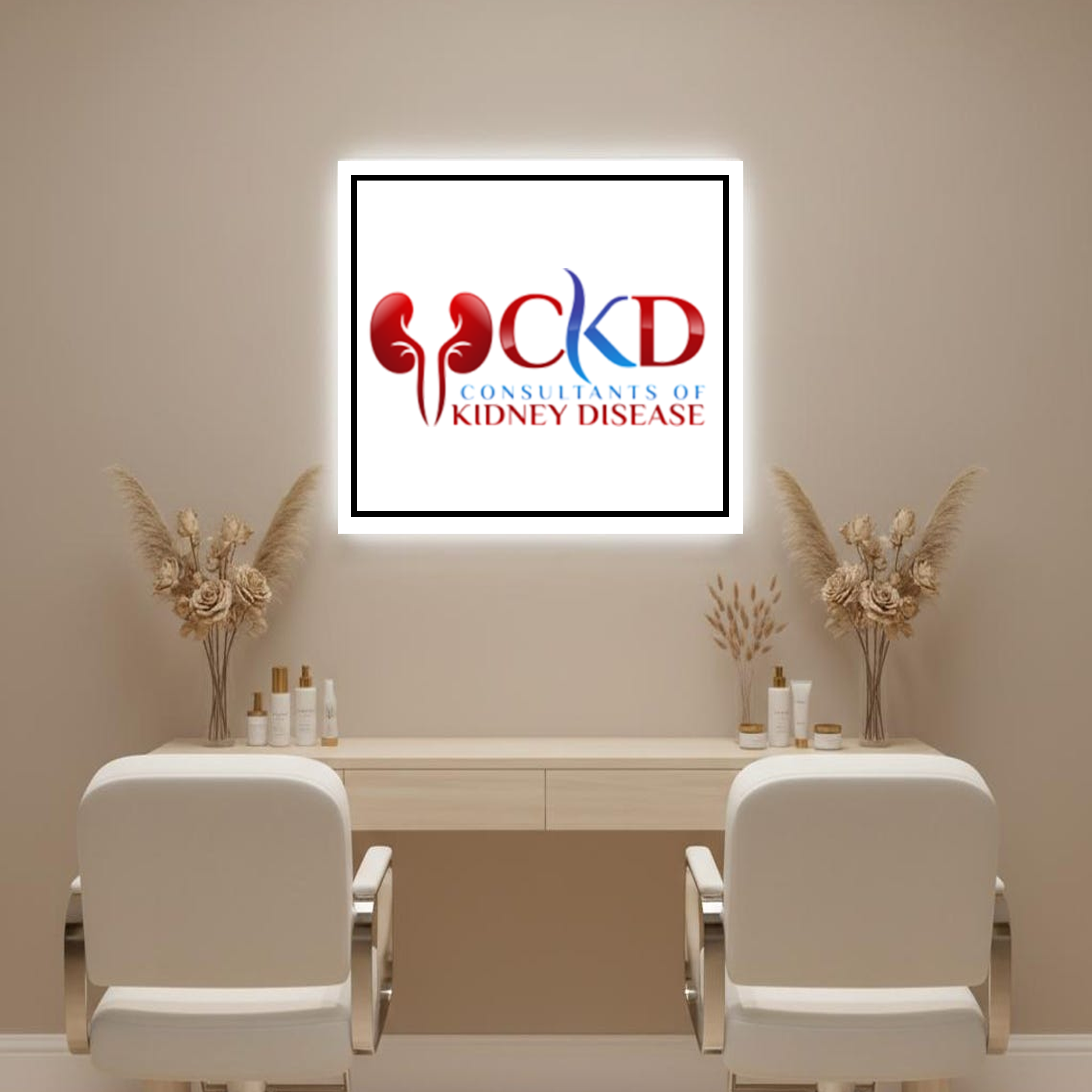 Custom Acrylic Backlit sign for Cindy Hopkins