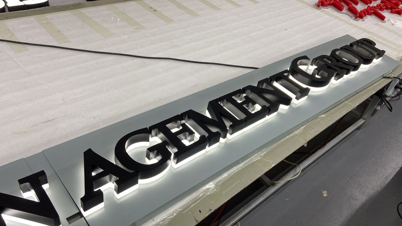 Custom 3D Metal Backlit Sign with Backboard for Private Management Group - Nova Pro Signs