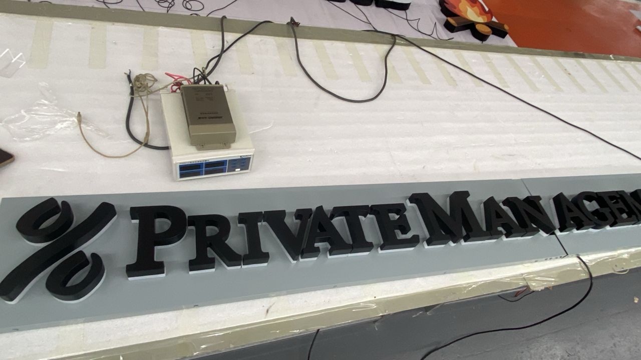 Custom 3D Metal Backlit Sign with Backboard for Private Management Group - Nova Pro Signs