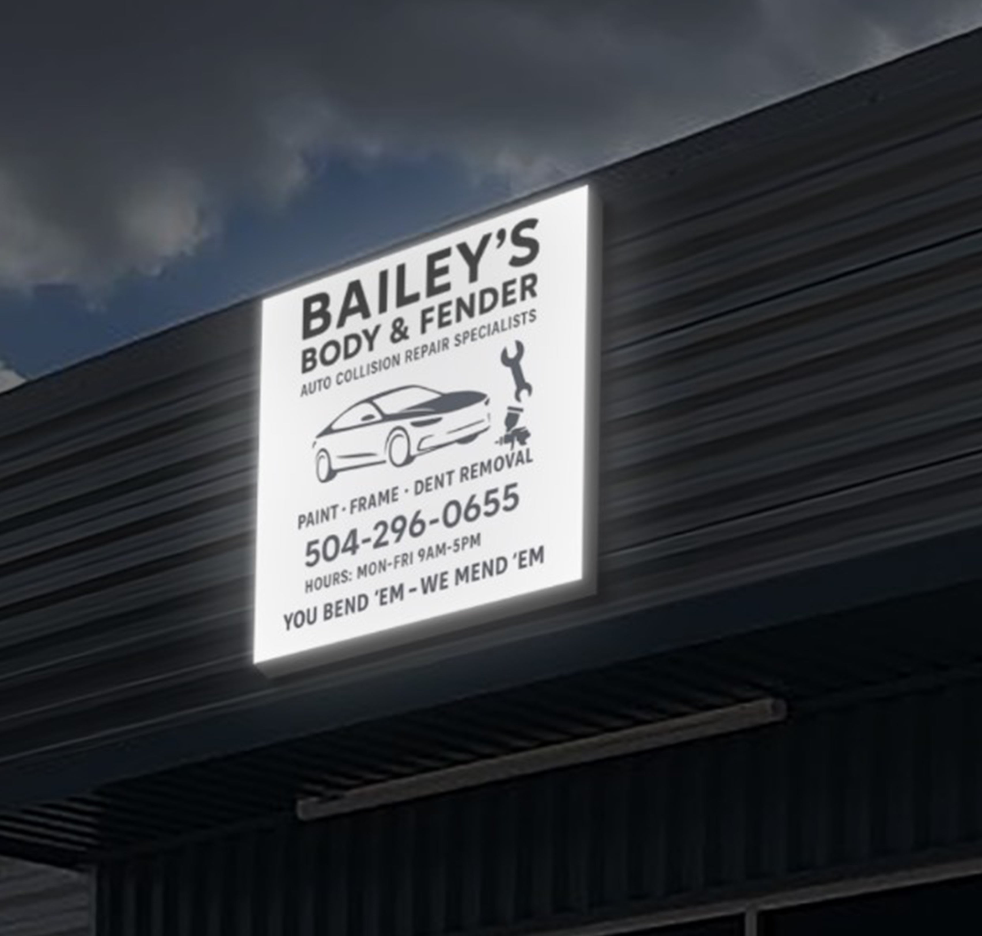 Custom Business Sign For Errol Bradley 36x36
