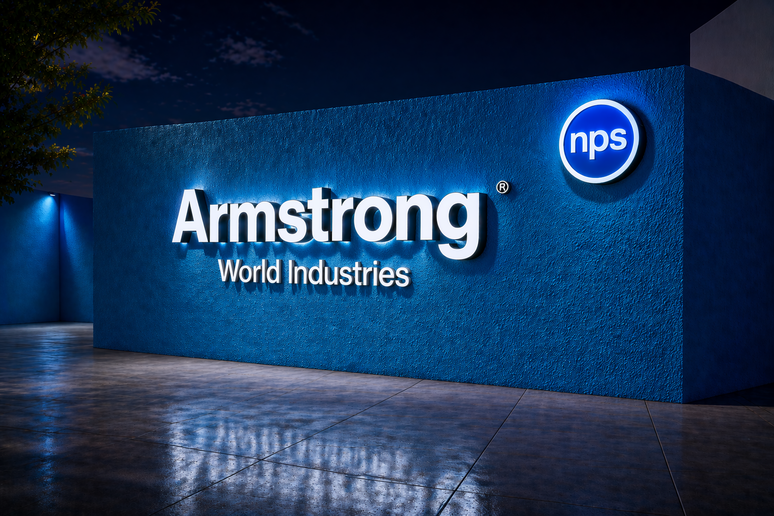 Custom Halo-tlit with PVC letter sign for Armstrong World Industries - Nova Pro Signs