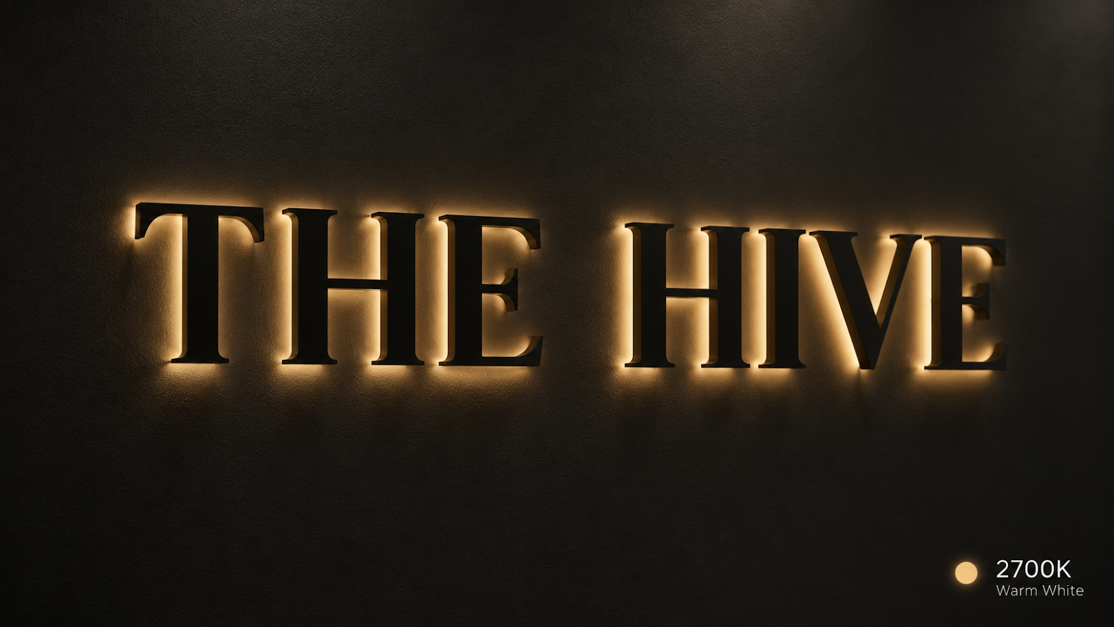 Custom 3D Metal Backlit Sign for Ashley