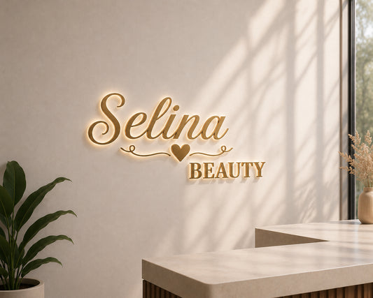 Custom 3D Metal Backlit Sign forJuanita - Nova Pro Signs