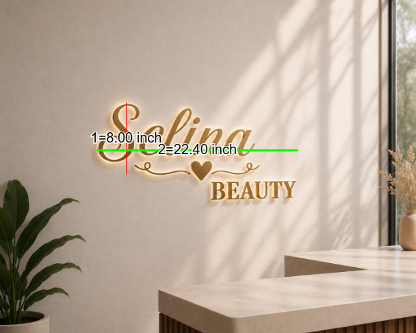 Custom 3D Metal Backlit Sign forJuanita