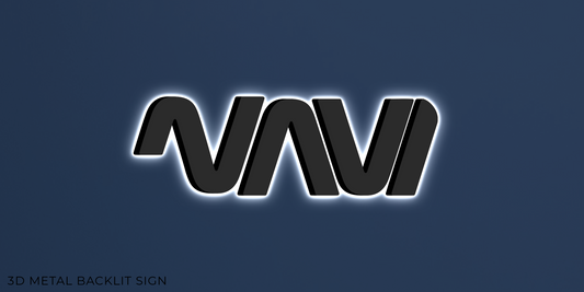 Custom 3D Metal Backlit Sign for Nikola Kostic