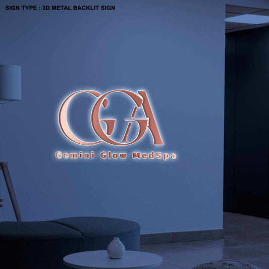 Custom 3D Metal Backlit Sign for Fabi Cano