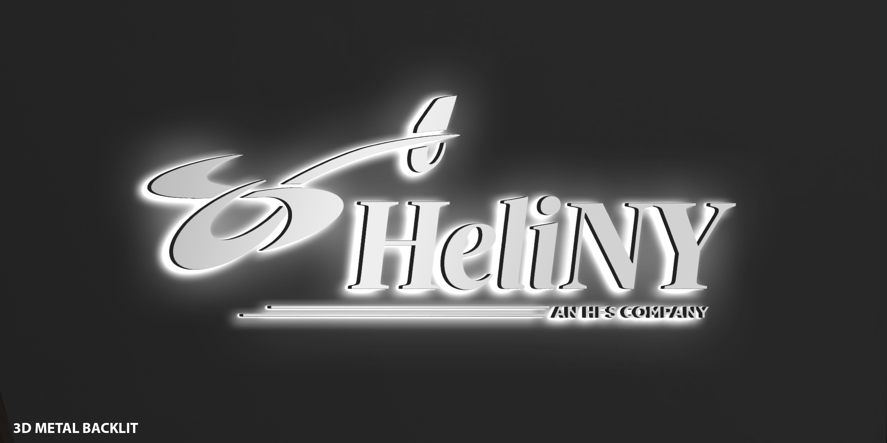 Custom 3D Metal Backlit Sign for Sabina Szymanska - Nova Pro Signs