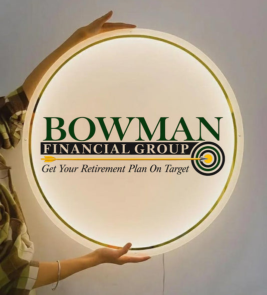 Custom Acrylic Backlit sign with raised letters for Mike Bowman - Nova Pro Signs