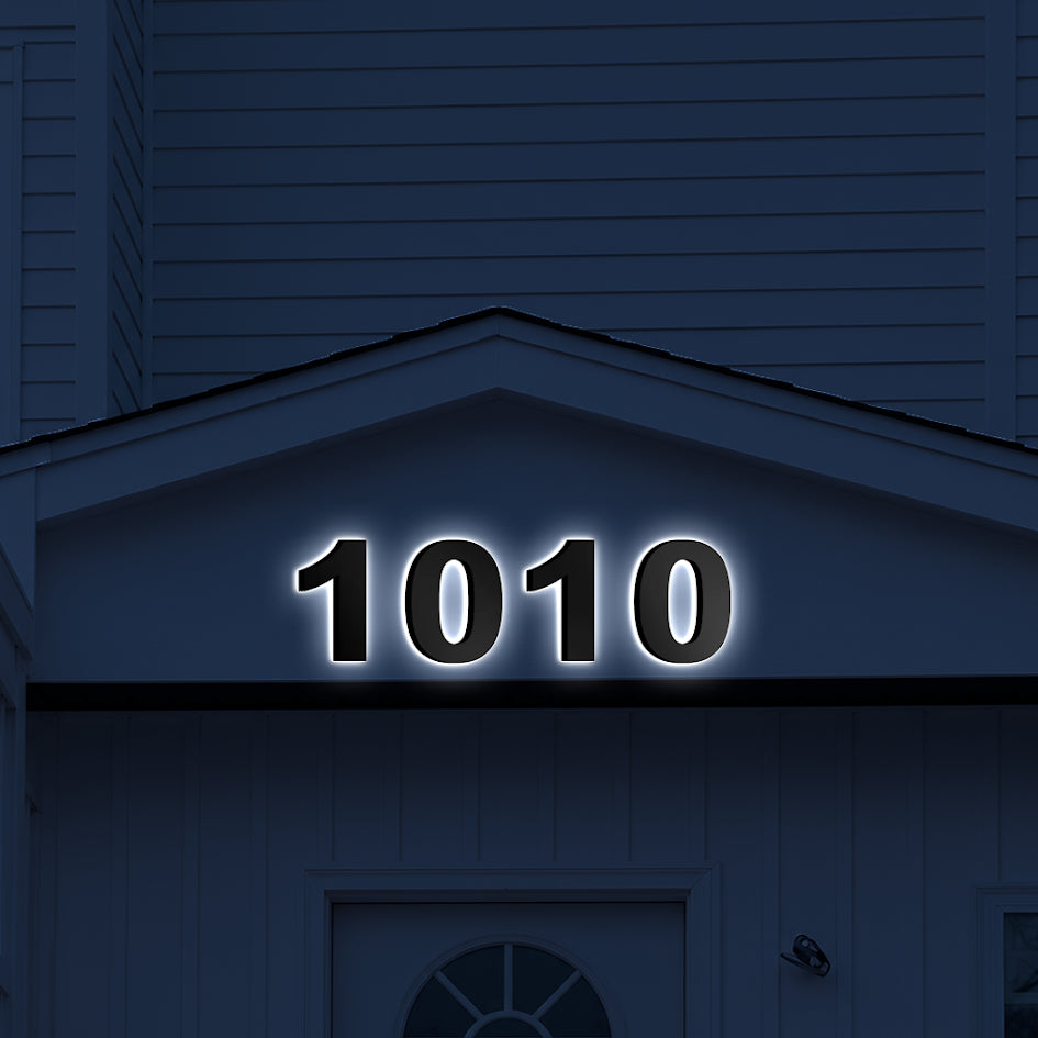 Custom 3D Brushed Finished Metal Backlit Sign for Sanjay Kapoor