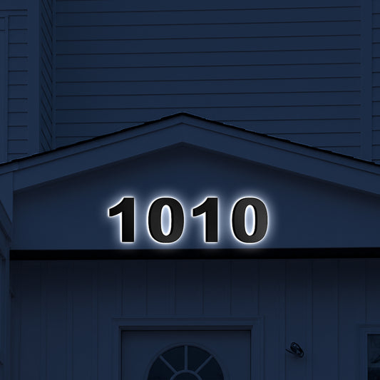 Custom 3D Brushed Finished Metal Backlit Sign for Sanjay Kapoor