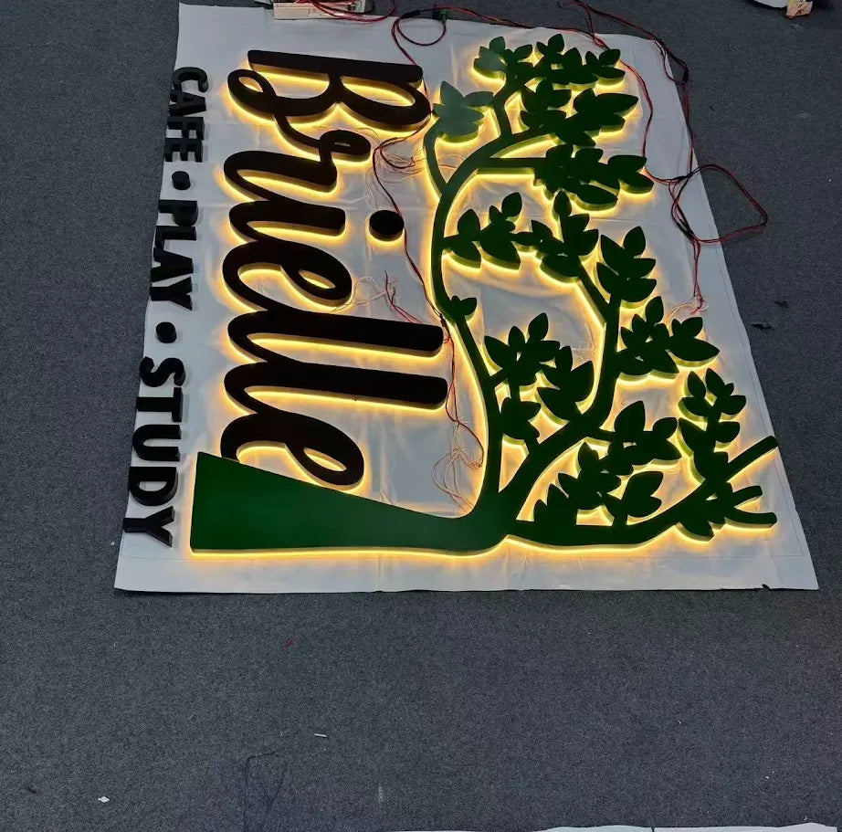 Custom 3D Metal Backlit Sign for Diana with 50% Remaining Payment - Nova Pro Signs