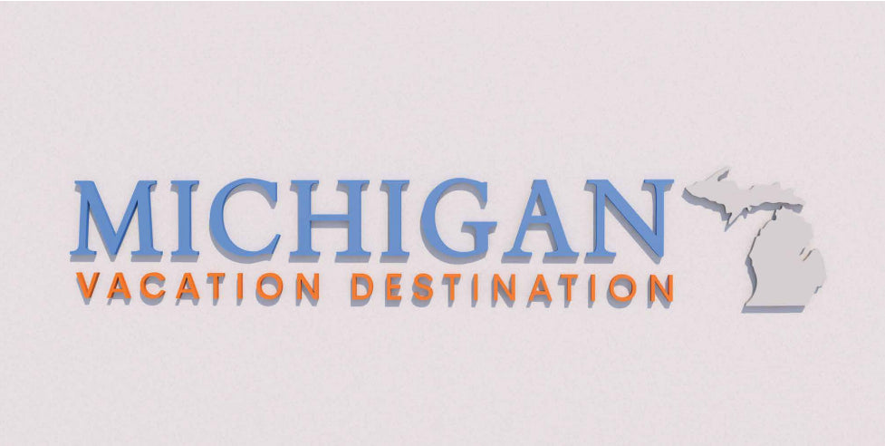 Custom Metal Sign (non-lit) for Michigan Vacation - Nova Pro Signs