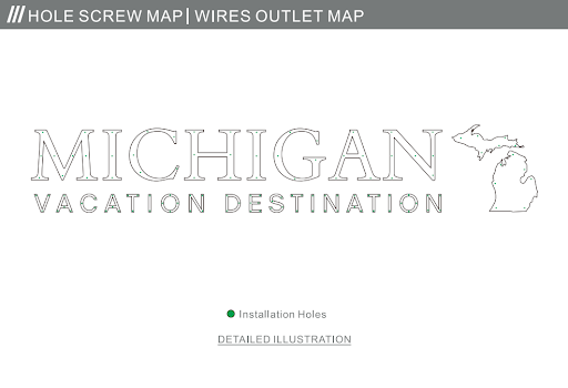 Custom Metal Sign (non-lit) for Michigan Vacation - Nova Pro Signs