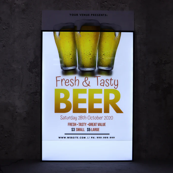 Custom Acrylic Office Sign and Light Box Sign For Path Campo - Upfront - Nova Pro Signs